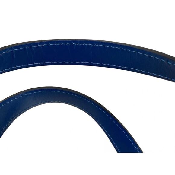 LOUIS VUITTON Soufflot Toledo Blue Epi Handbag W Pouch EUC - Picture 10 of 14